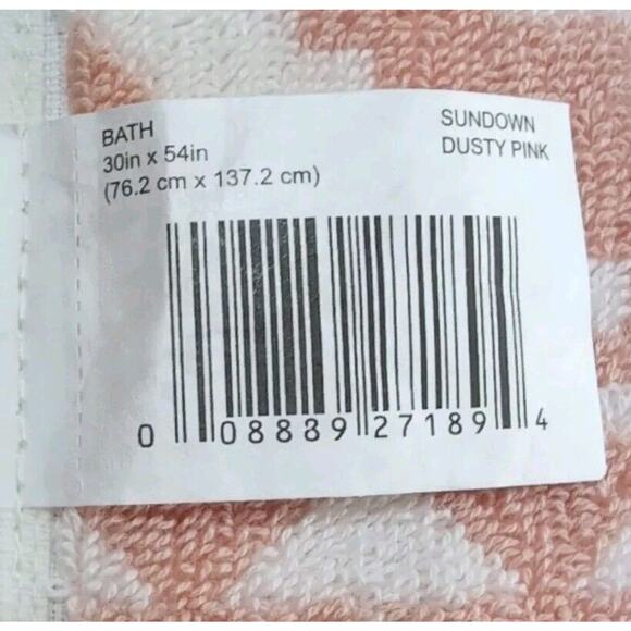 Pendleton Sundown 7pc Towel Set 3 Bath 4 Fingertip Dusty Pink Southwestern NEW - Picture 6 of 9